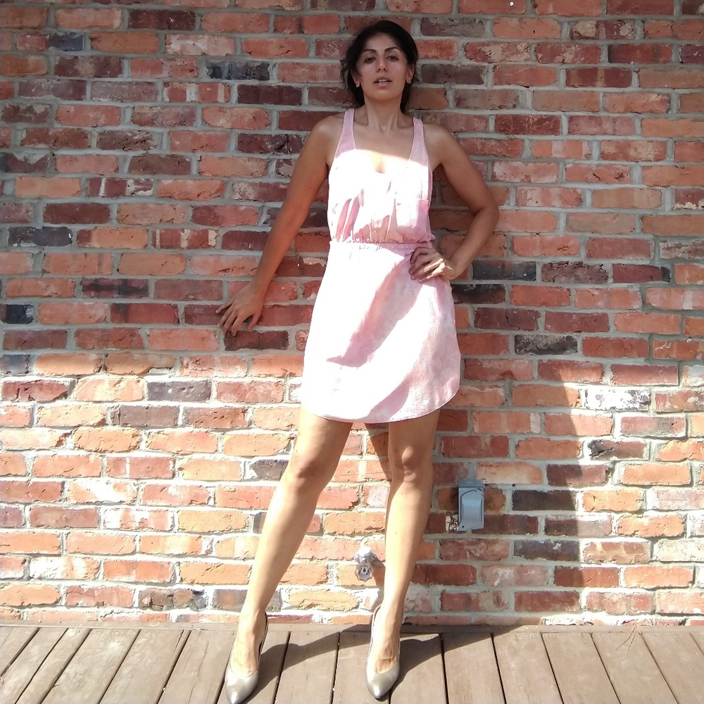 Wilfred Silk NWOT Open Back and Side Dress